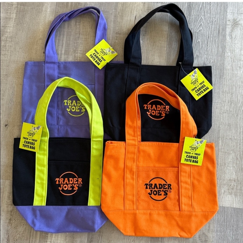 Bundle of four trader Joe’s Halloween mini totes